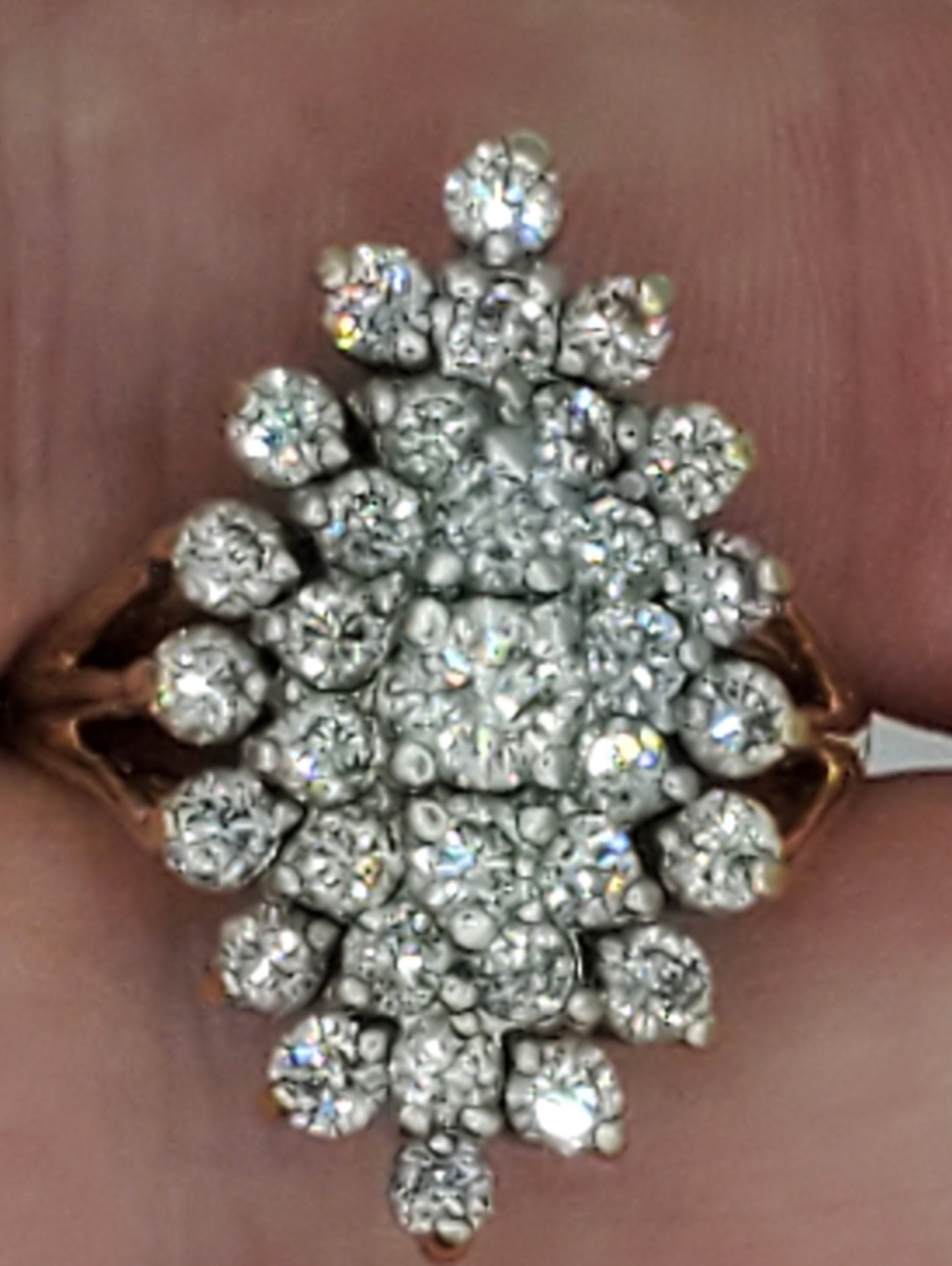14k Solid Yellow Gold 3.60CTW Natural Diamond Vintage Ring - Picture 3 of 15
